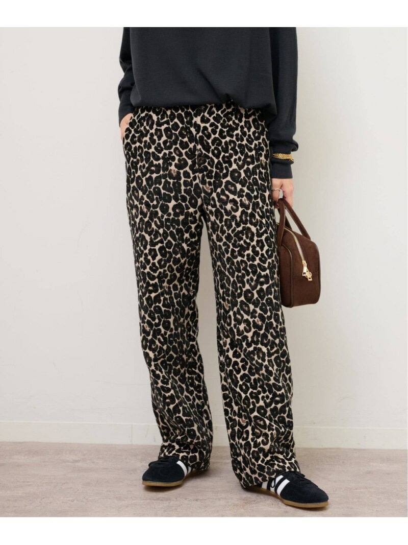 《WEB限定追加予約》レオパードジャガードパンツ JOURNAL STANDARD relume ジャーナル スタンダード レリューム パンツ その他のパンツ ベージュ【先行予約】*【送料無料】[Rakuten Fashion]のサムネイル