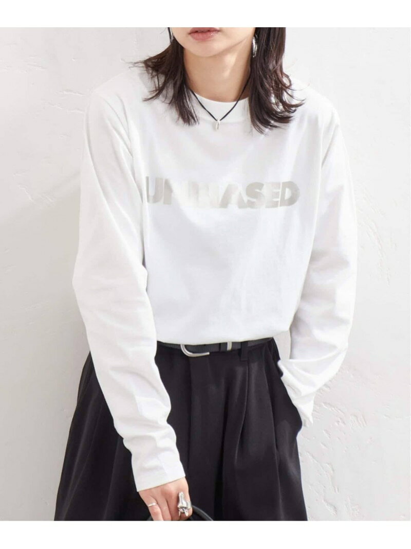 《WEB限定追加予約》UNBIASEDロングスリーブ Tシャツ JOURNAL STANDARD ジャーナル スタンダード トップス カットソー・Tシャツ ホワイト ブラック シルバー*