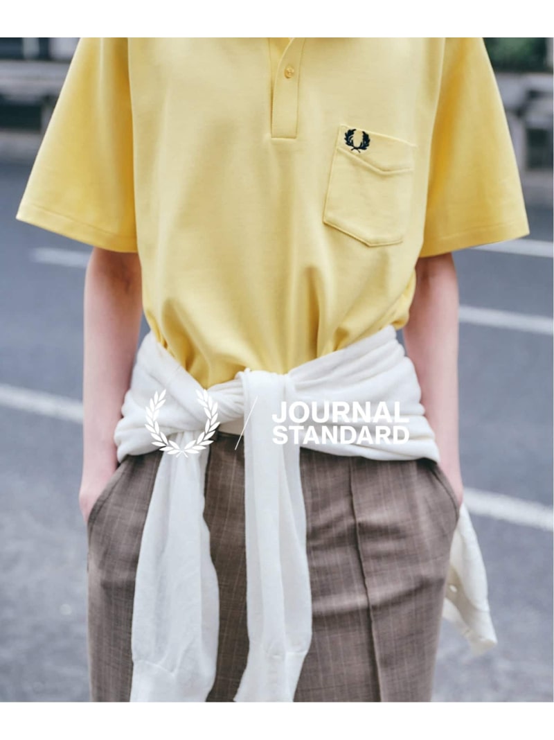《予約》FRED PERRY / フレッドペリー 別注 ポケット ポロ シャツ JOURNAL STANDARD ジャーナル スタンダード トップス ポロシャツ ブラック イエロー ホワイト【先行予約】*【送料無料】[Rakuten Fashion]