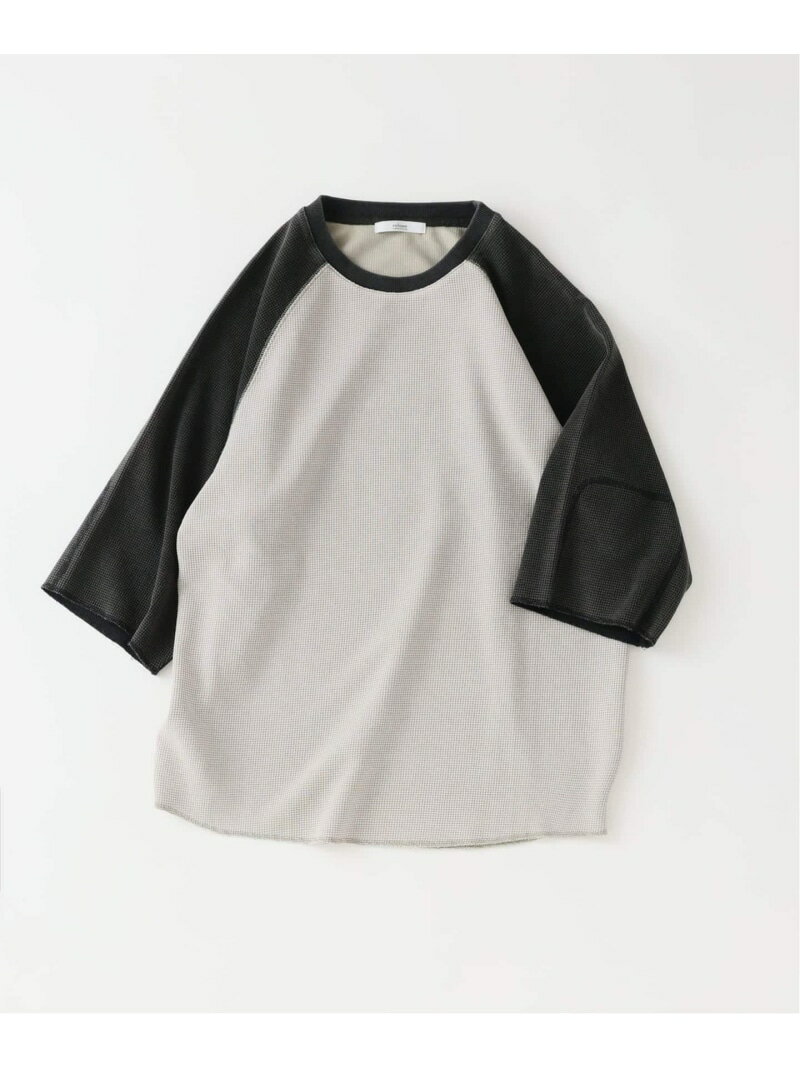 《予約》フェードワッフル ラグランTシャツ JOURNAL STANDARD relume ジャーナル スタンダード レリューム トップス カットソー・Tシャツ ブルー ブラック グリーン【先行予約】*【送料無料】[Rakuten Fashion]