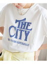 《追加予約4》CITYロゴTEE JOURNAL STANDARD relume ジャーナル スタンダード レリューム トップス カットソー Tシャツ ホワイト ピンク【先行予約】 【送料無料】 Rakuten Fashion