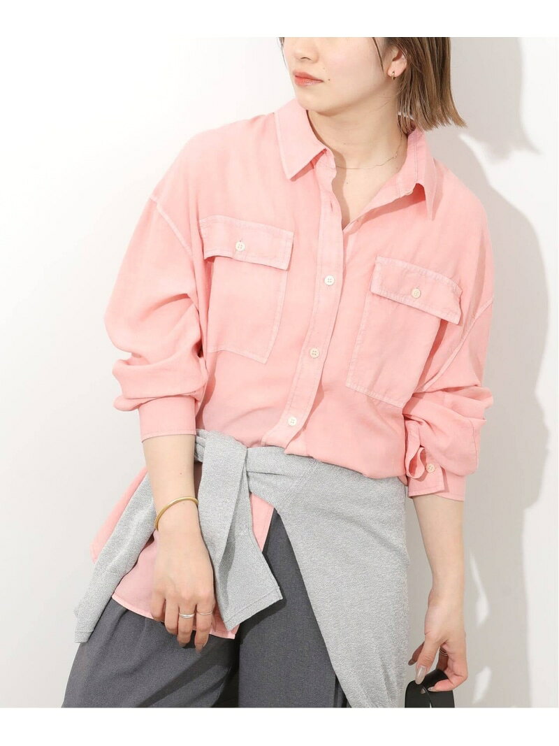 ガーメントダイオーバーサイズシャツ JOURNAL STANDARD relume ジャーナル スタンダード レリューム トップス シャツ・ブラウス ピンク グレー ブルー ベージュ【送料無料】[Rakuten Fashion]