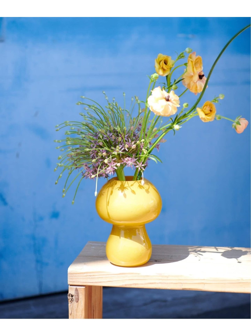 《予約》FLOWER VASE MUSH2 花器 花瓶 フラワーベース JOURNAL STANDARD FURNITURE ジャーナルスタンダードファニチャー インテリア・生活雑貨 フラワーベース・花瓶 カーキ*