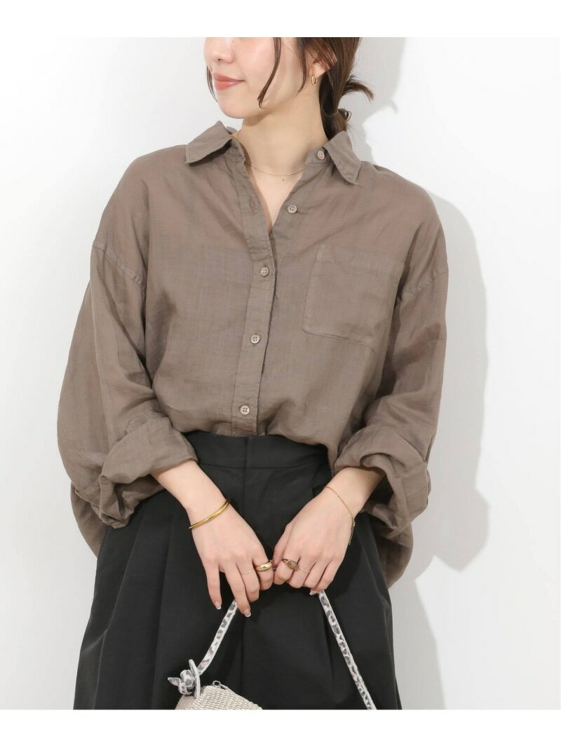 樂天商城 - 《予約》ガーメントダイラミービッグシャツ JOURNAL STANDARD relume ジャーナル スタンダード レリューム トップス シャツ・ブラウス ベージュ ピンク ブラウン ブラック ホワイト【先行予約】*【送料無料】[Rakuten Fashion]