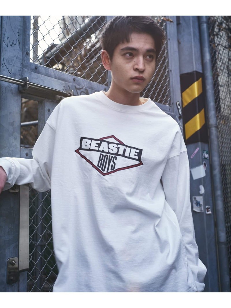 BEASTIE BOYS / ビースティ・ボーイズ 別注 L/S Tシャツ JOURNAL STANDARD ジャーナル スタンダード トップス カットソー・Tシャツ ホワイト ブラック グレー