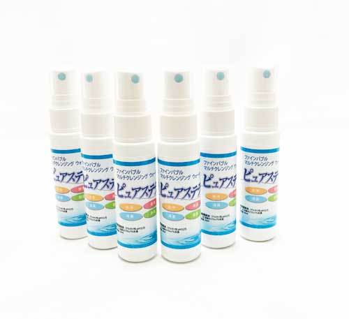 除菌　ウィルス対策　ノンアルコール　　消臭　次亜塩素酸未使用　ピュアステラ　30ml　携帯に便利　お出かけの時に是非！　6本セット　送料無料