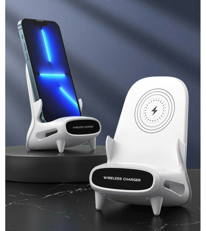 ワイヤレス充電 スタンド スピーカー 無線充電器 充電ドック 置くだけ充電 マルチ 急速 iPhone 充電 Dock式ドック式 おしゃれ インテリア Qi かわいい 同時 北欧 人気 スマホ タブレットスタンド ホワイト