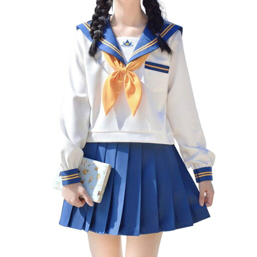 【3点セット】セーラー服 本格制服 コスプレ JK 女子高生 コスプレ 制服 ホワイト 長袖 半袖 セーラー服 スカート 蝶結び 3点セット JKコスプレ スカート スクールスカート プリーツスカート JK ボウタイ クラス 関西襟 學院風 イギリス風 中学生かわいい 学園祭 文化祭 仮装 【3点セット】セーラー服 本格制服 コスプレ JK 女子高生 コスプレ 制服 ホワイト 長袖 半袖 セーラー服 スカート 蝶結び 3点セット JKコスプレ スカート スクールスカート プリーツスカート JK ボウタイ クラス 関西襟 學院風 イギリス風 中学生かわいい 学園祭 文化祭 仮装