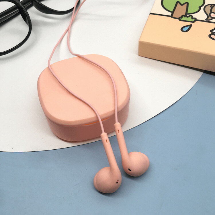 収納ケース付き 有線 イヤホン 3.5mmジャック ステレオイヤホン インナーイヤー型イヤフォン マイク付き HiFi 高音質