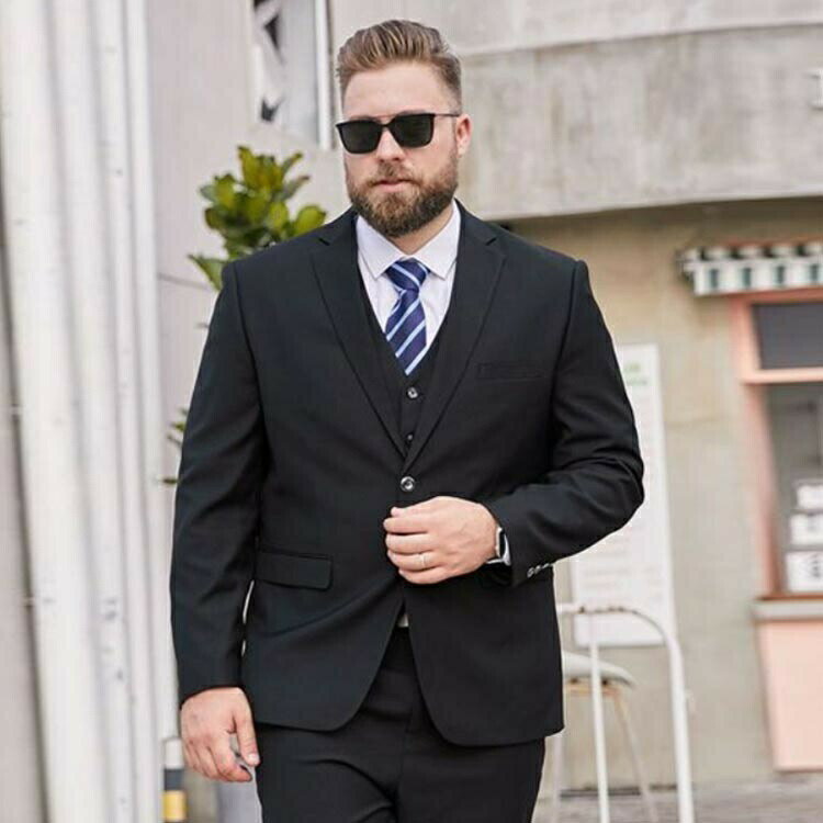 大きいサイズ スーツ メンズ フォーマル スーツ ビッグサイズ E体 テーラードジャケット パンツ 洗える ウォッシャブル ビジネス スーツ セットアップ 上下 冠婚葬祭 結婚式 黒 オールシーズン 春夏 秋冬　送料無料