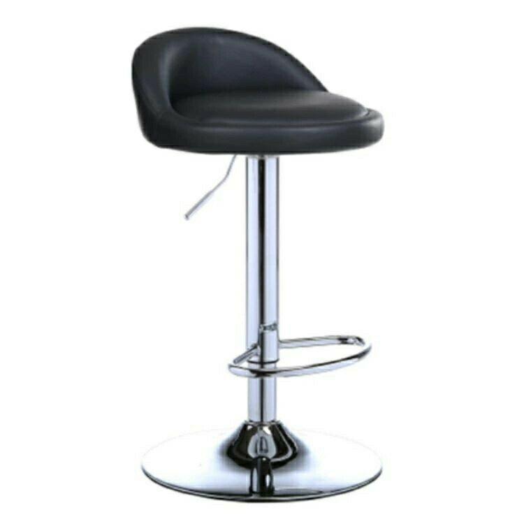 バーチェア PU 背もたれ付き コンパクト フットレスト 昇降式 回転式 レザー調 カウンターチェアー 丸椅子 ラウンドチェア 360度回転 椅子 チェア ハイスツール チェアー チェア 店舗 カフェ モダン おしゃれ [2]