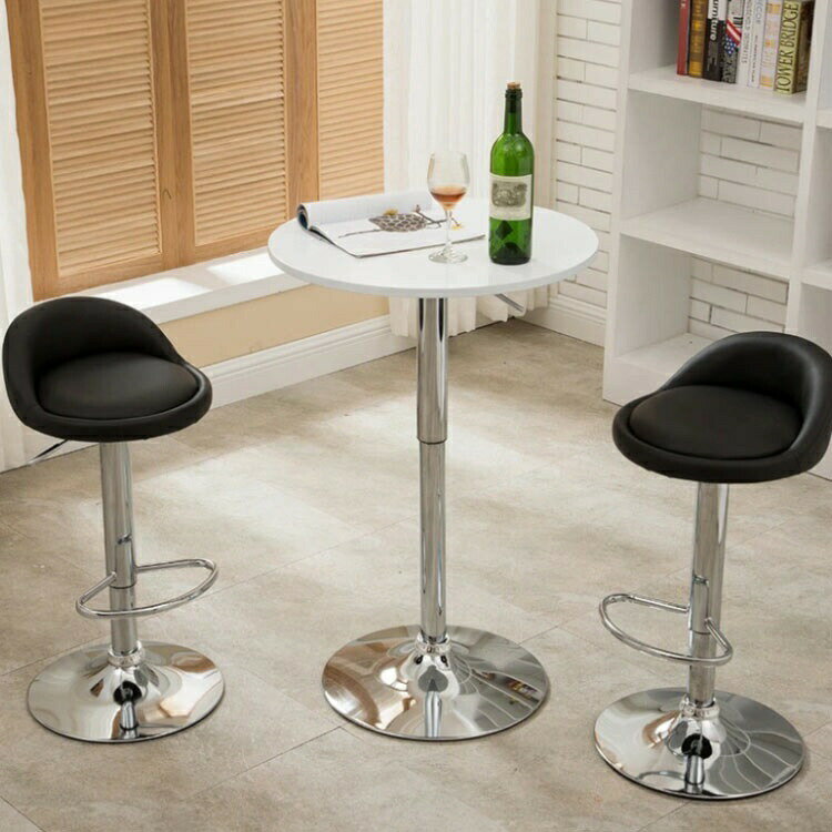 バーチェア PU 背もたれ付き コンパクト フットレスト 昇降式 回転式 レザー調 カウンターチェアー 丸椅子 ラウンドチェア 360度回転 椅子 チェア ハイスツール チェアー チェア 店舗 カフェ モダン おしゃれ