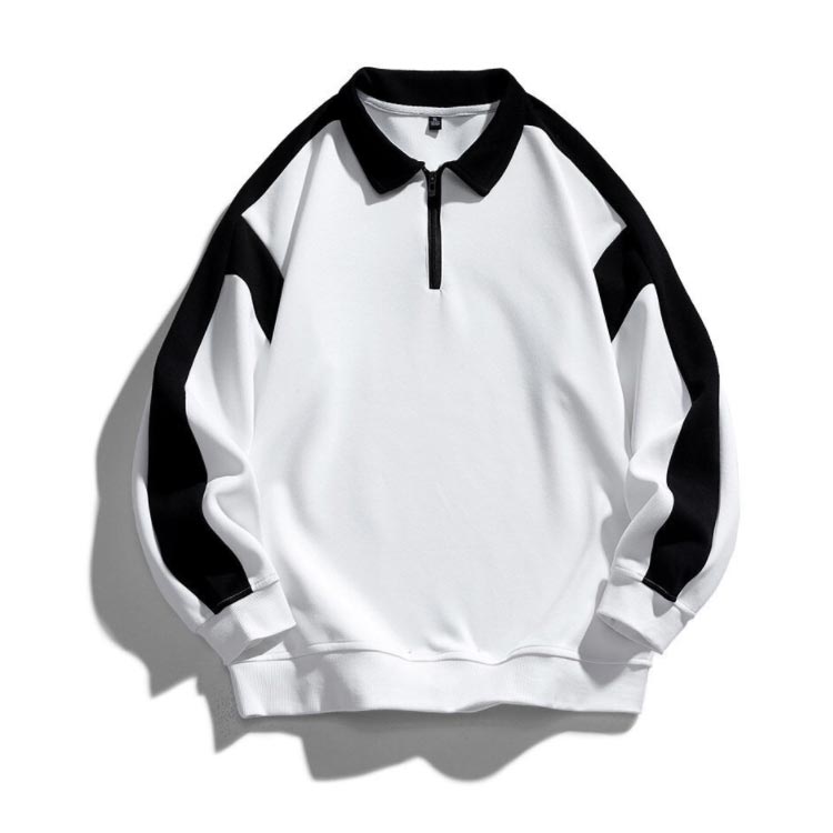 ウェア ハーフジップ トップ スウェット ゴルフ ゴルフウェア ポロシャツ スエット ゴルフウェア トレーナー 40代 襟付き 長袖 ゴルフ 50代 送料無料 メンズ トップス バイカラー ゴルフシャツ アウトドア 父 プレゼント ギフト