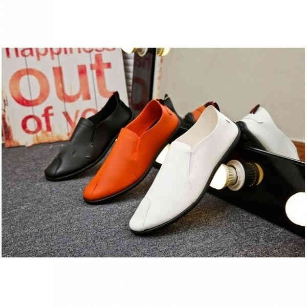 PU スリッポン カジュアル レザー シューズ ドライビングシューズ スニーカー メンズ 無地 プライベー..