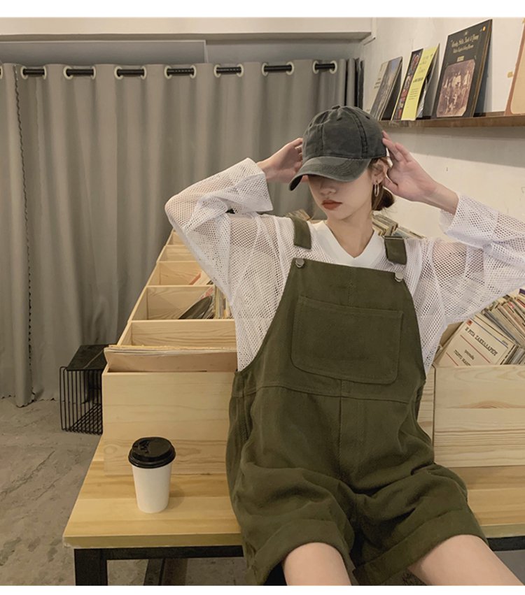 【送料無料】深緑 ゆったり イベント アウトドア お出かけ 学生 OL 無地 アメリカン ボーイッシュ ラフ こなれ感 かっこいい ゃれ