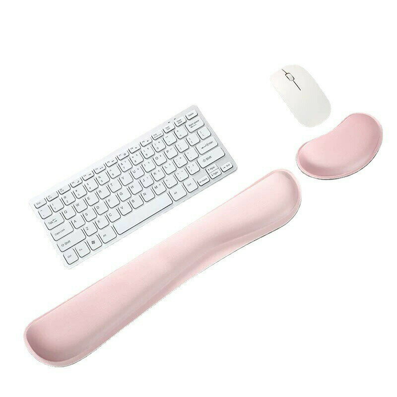 送料無料 低反発 マウス かわいい キーボード用2点セット リストレスト 腱鞘炎防止 疲労軽減 在宅 おしゃれ マウスパッド アームレスト パームレスト 手首クッション 柔らかい リモートワーク 周辺機器 ゲーム ハンドレスト