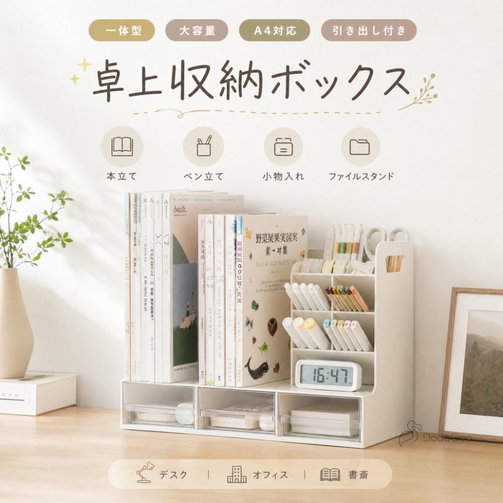 ★限定10％OFFクーポン！★ブックスタンド ブックエンド 卓上収納 デスクオーガナイ...