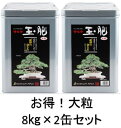 【送料無料】 【お得】 【2缶セット】 マルタ 玉肥 大粒 缶 8kg 油かす 油粕 盆栽 肥料 さつき 洋らんN:5 P:4 K:1