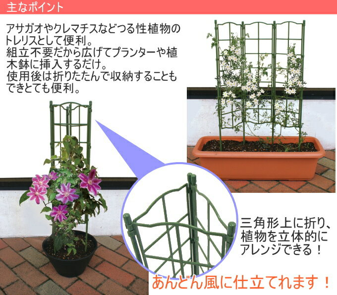 フラワーパネル トリプル RCP 園芸 ガーデン ガーデニング 家庭菜園 観葉植物 支柱...