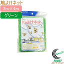 鳩よけネット グリーン 2m×4m RCP 園芸 ガーデニング 家庭菜園 家庭農園 家庭用 畑 庭 栽培 保護 防虫 防獣 手軽 便利 キズ 傷 獣 小動物