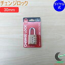 SOLHARD No.300 チェンジロック 30mm RCP 防犯 防犯グッズ ロック 鍵 カギ 錠 南京錠 ダイヤル式 真鍮 真ちゅう ネコポス対応