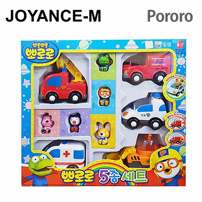 Pororoۥݥư5糧åȡPororo Friends 5 Mini Car &5 Figures Set/饯5+5//ե/kids toy/play/gift