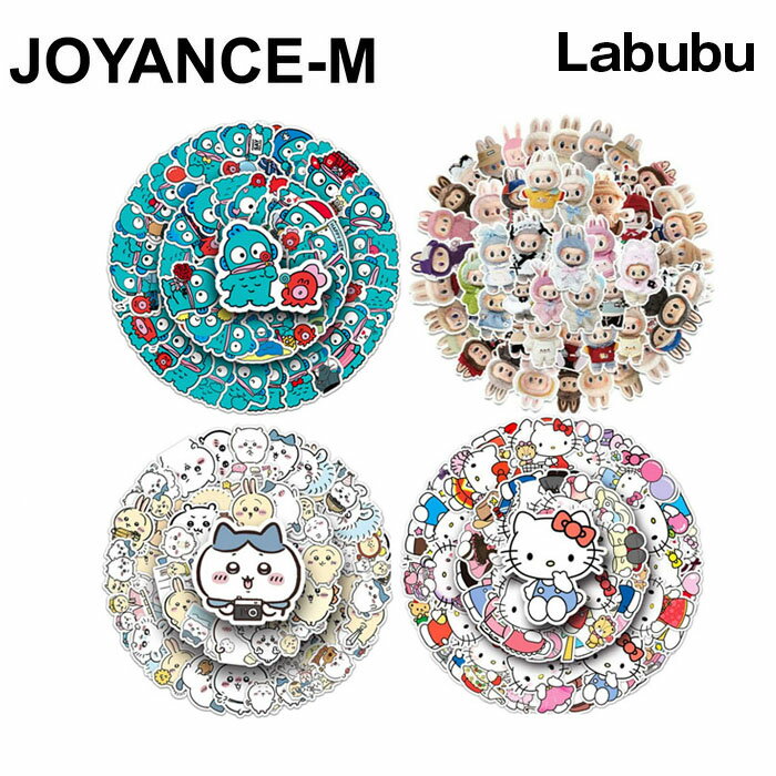 [Labubu] Hangyodong Labubu Sanrio Hello kitty Sticker 50 sheets Set /デコステッカー ノート スマ..