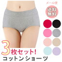 コットン　綿100％ ショーツ すっぽり パンツ  パンティ 無地 はきやすい cotton インナー 赤 黒 赤パン 敬老の日 推し カラー 推し活 夏 ギフト プレゼント