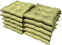 10枚 シートクッション プレイン 約45×45cm GN 日本製 送料無料 おしゃれ かわいい 椅子用 ヌード クッション ひも付き 背もたれ ソファー テレ...