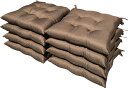 8枚 シートクッション プレイン 約45×45cm BR 日本製 送料無料 おしゃれ かわいい 椅子用 ヌード クッション ひも付き 背もたれ ソファー テレワーク リモート セット 在宅勤務 瞑想 安心 業務用 居酒屋 公民館 座布団 映え 車 和室 洋室 おしゃれ かわいい