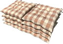8枚 シートクッション Cチェック 約45×45cm BE 日本製 送料無料 おしゃれ かわいい 椅子用 ヌード クッション ひも付き 背もたれ ソファー テレワーク リモート セット 在宅勤務 瞑想 安心 業務用 居酒屋 公民館 座布団 映え 車 和室 洋室 おしゃれ かわいい