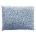 メッシュ ソフト パイプ枕 やわらかめ ブルー 約 43x63 cm パイプまくら パイプ まくら メッシュ 洗濯可能 ウォッシャブル枕 洗える枕 子ども用 無地 高さ調節可能 高さ調整可能 43x63(3)