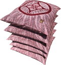 5枚 組 座布団カバー 55 59 花菱 レッド 約55×59cm 送料無料 日本製 綿100% 銘仙判 旅館 業務用 居酒屋 公民館 和室 洋室 和風 洋風 ...
