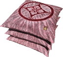 3枚 組 座布団カバー 55 59 花菱 レッド 約55×59cm 送料無料 日本製 綿100% 銘仙判 旅館 業務用 居酒屋 公民館 和室 洋室 和風 洋風 ...