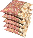 5枚 組 座布団カバー 55 59 更紗 約55×59cm 送料無料 日本製 綿100% 銘仙判 旅館 業務用 居酒屋 和室 洋室 和風 洋風 北欧 法事 綿 ...