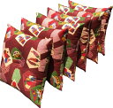 ★数量限定★ ★送料無料★ 6枚 わた入り 座布団 野菜 約35×35cm RE レッド 【日本製】 【小座布団】 【厚い】 【セット】 【ロングセラー】 【ク...