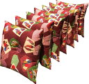 ★数量限定★ ★送料無料★ 7枚 わた入り 座布団 野菜 約35×35cm RE レッド 【日本製】 【小座布団】 【厚い】 【セット】 【ロングセラー】 【ク...