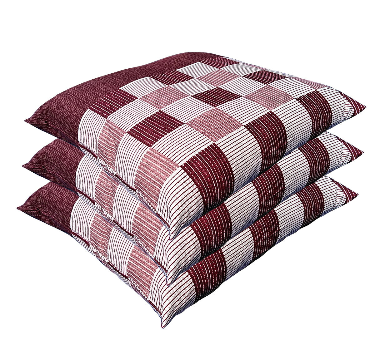 座布団カバー 八端判 59 63 センチ 3枚 しじら格子 レッド 59x63cm 送料無料 日本製 59x63 旅館 業務用 居酒屋 和室 洋室 和風 洋風 ...