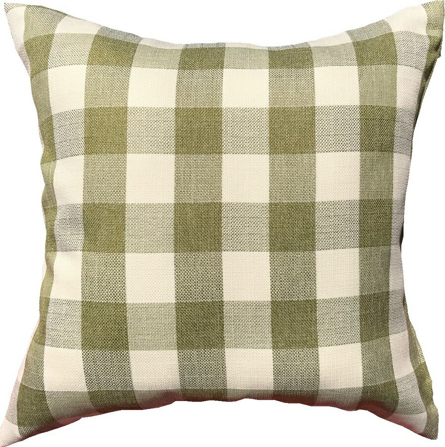 クッションカバー Cチェック 約45×45cm 送料無料 チェック ポリエステル 100% ファブリック インテリア リビング ファスナー お買い得 メーカー ...