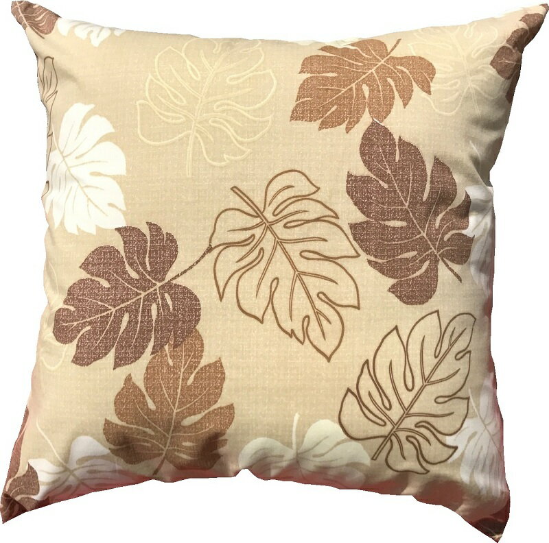 クッションカバー モンステラ 約45×45cm 送料無料 日本製 綿 ポリエステル コットン ファブリック インテリア リビング ファスナー 洗える お買い得 ...