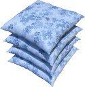 4枚 組 座布団 高島ちぢみ 桜 約55×59cm BL 送料無料 日本製 銘仙判 来客用 返礼品 テレワーク リモート 瞑想 業務用 坊主 坊さん 映え 仏壇...