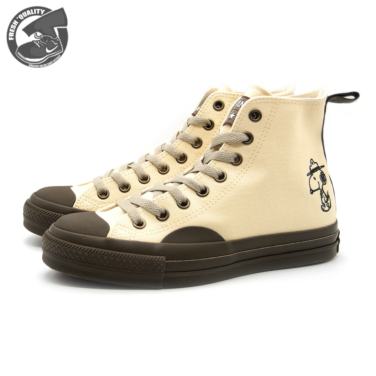 【お買い物マラソンポイント3倍】CONVERSE ALL STAR R PEANUTS BS HI 1sd796(31310740) オフホワイト/トープ コンバース オールスター R ピーナッツ BS ハイ レディース