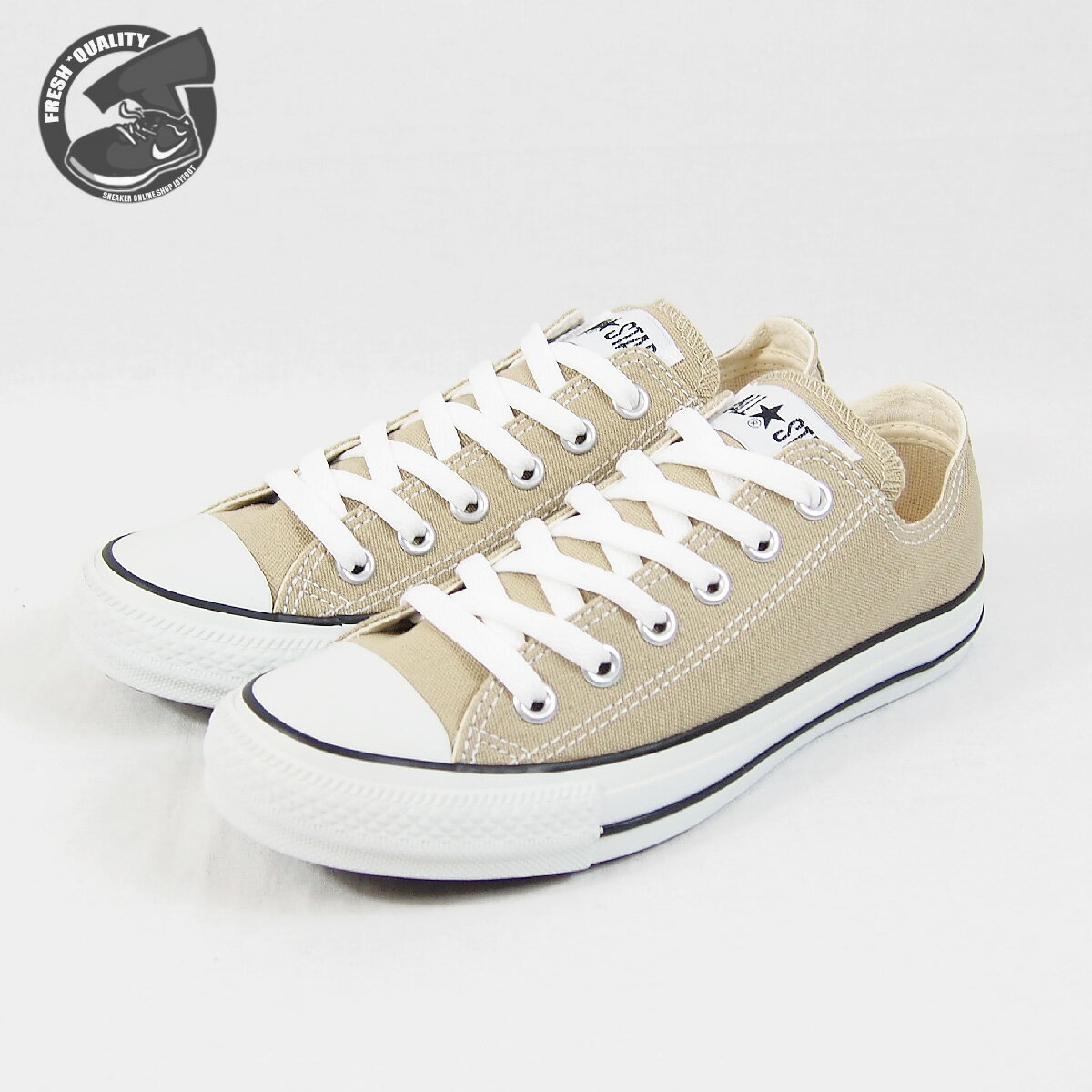 コンバース キャンバス オールスター カラーズ オックス ベージュ レディース CONVERSE CANVAS ALL STAR COLORS OX BEIGE 32860669 1CL129