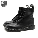 Dr.Martens 1460 WHITE STITCH 8 HOLE BOOTS BLACK SMOOTH 24758001 ドクターマーチン 1460 ホワイトステッチ 8ホール ブーツ ブラック レディース メンズ