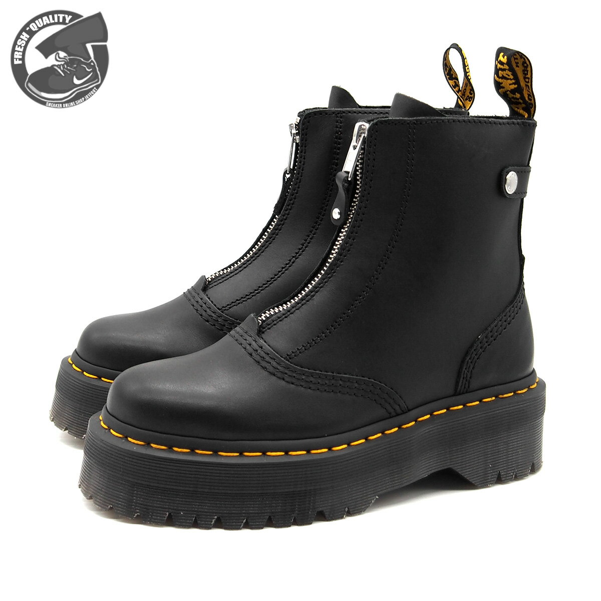 Dr.Martens JETTA ZIP BOOT BLACK SENDAL 27656001 ドクターマーチン ジェッタ ジップ ブーツ ブラック レディース