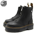 Dr.Martens JETTA ZIP BOOT BLACK SENDAL 27656001 ドクターマーチン ジェッタ ジップ ブーツ ブラック レディース