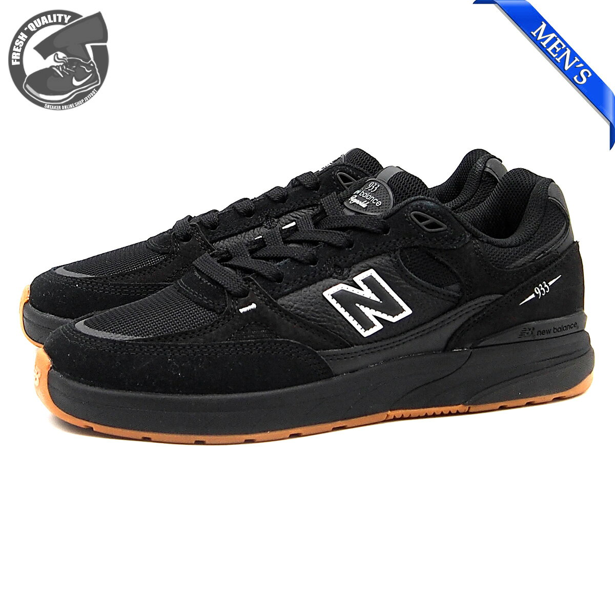 【お買い物マラソン4/27(月)9:59まで】NEW BALANCE NUMERIC NM933NAP ANDREW REYNOLDS BLACK/GUM ニューバランス ヌメリック アンドリュー・レイノルズ