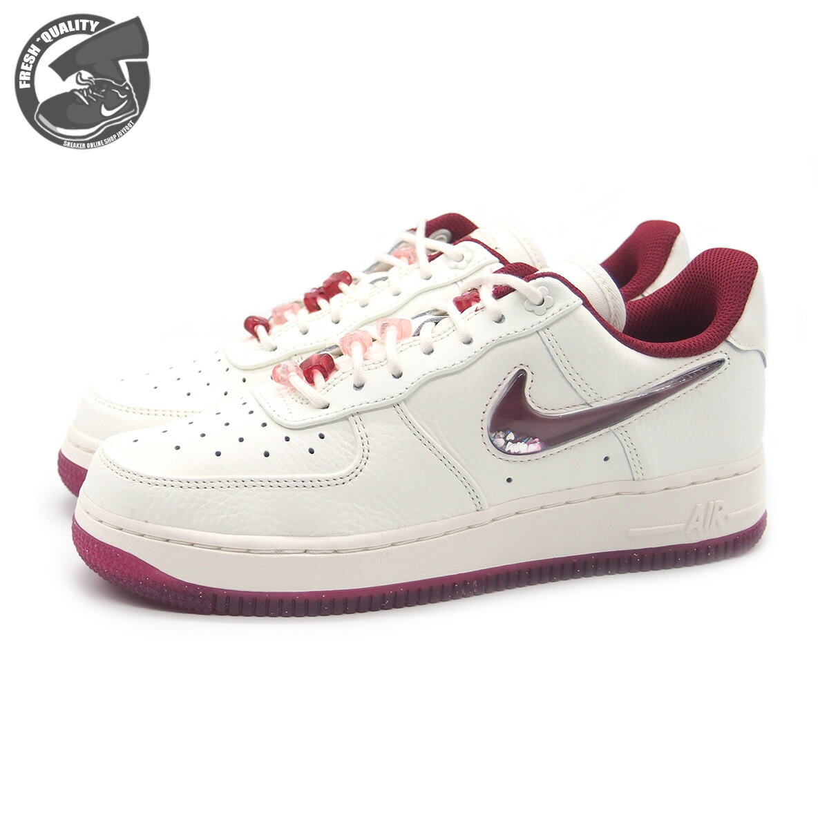 NIKE WMNS AIR FORCE 1 LOW Valentines Day 2024 SAIL/TEAM RED/MEDIUM SOFT PINK/GYM RED fz5068-161 ナイキ ウィメ…