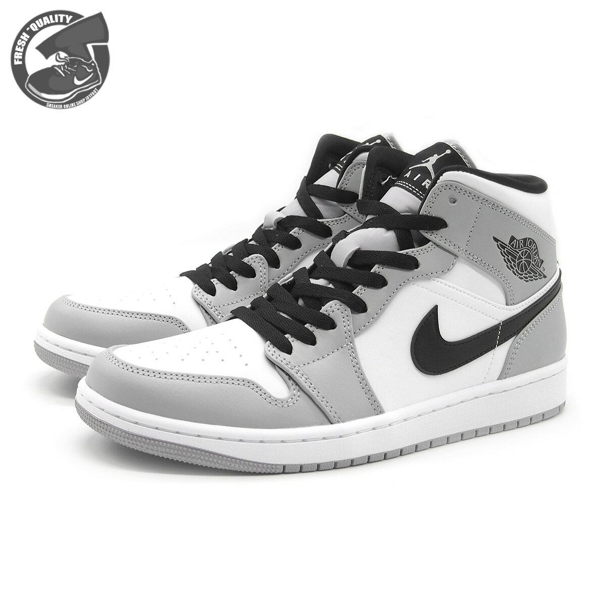 【お買い物マラソンポイント3倍】NIKE AIR JORDAN 1 MID LIGHT SMOKE GREY 2024年復刻版 LIGHT SMOKE GREY/BLACK-WHITE ナイキ エアジョーダン1 ミッド ライトスモーク グレー 554724-092