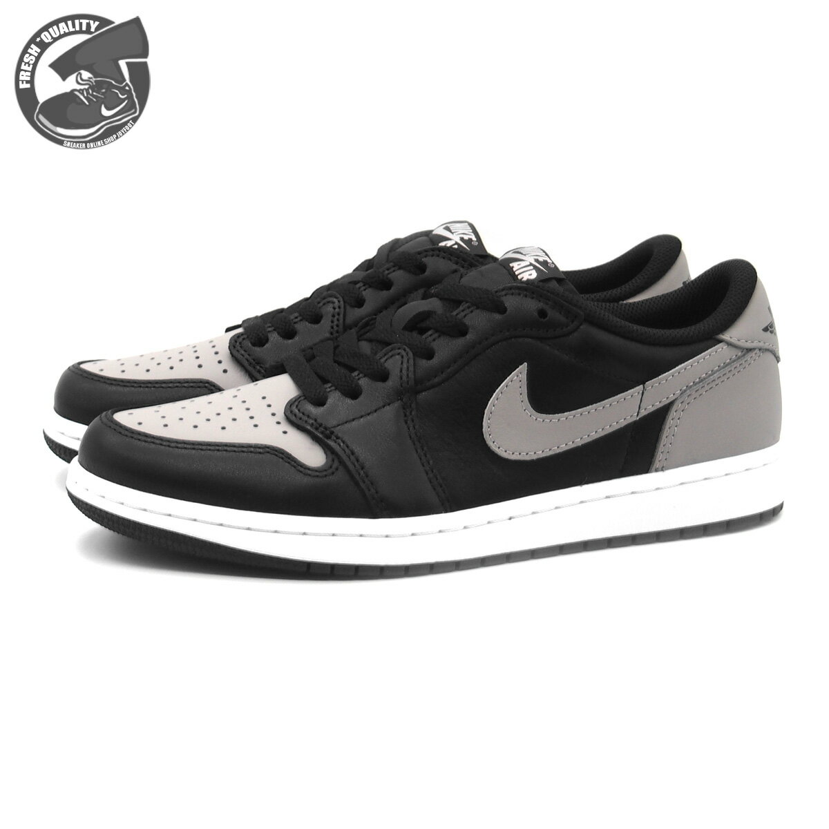 NIKE AIR JORDAN 1 LOW OG SHADOW BLACK/MEDIUM GREY-WHITE cz0790-003 ナイキ エアジョーダン 1 ロー OG ブラック/ミディアム グレー ホワイト メンズ